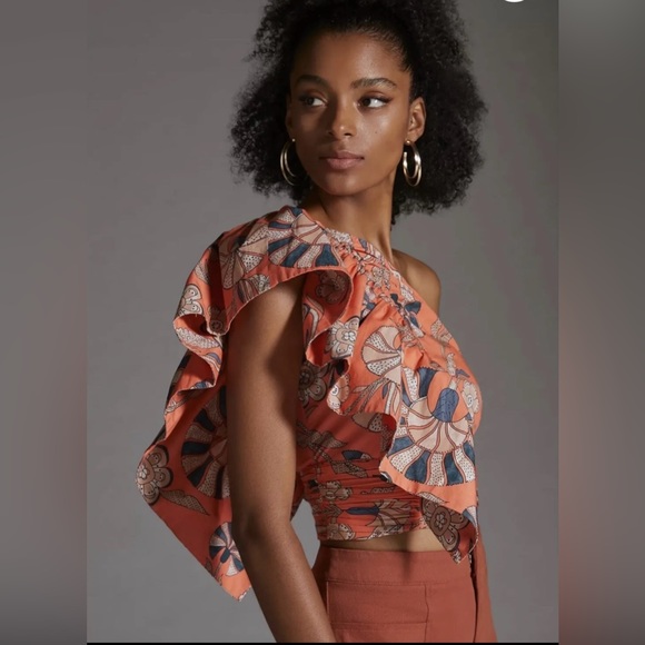 Anthropologie - Let It Be One Shoulder Top NWT - Picture 1 of 11